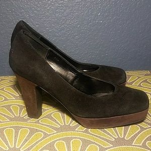 LAST CHANCE * VANELI Black / Brown Suede Finish